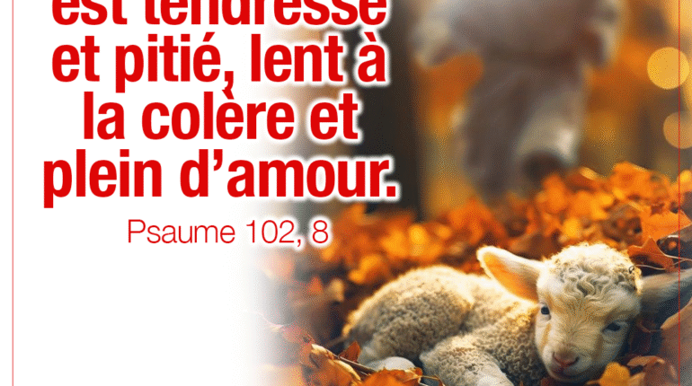 “Le Seigneur est tendresse et pitié, lent à la colère et plein d’amour”